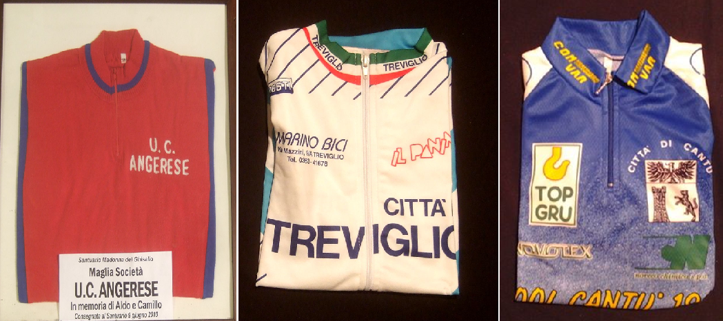 maglie donate al Santuario della Madonna del Ghisallo